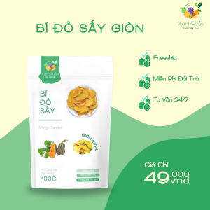 bí đỏ sấy giòn 100g